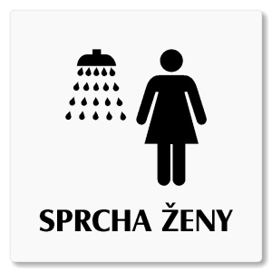 Sprcha ženy, 100x100mm, bílá, Nevada